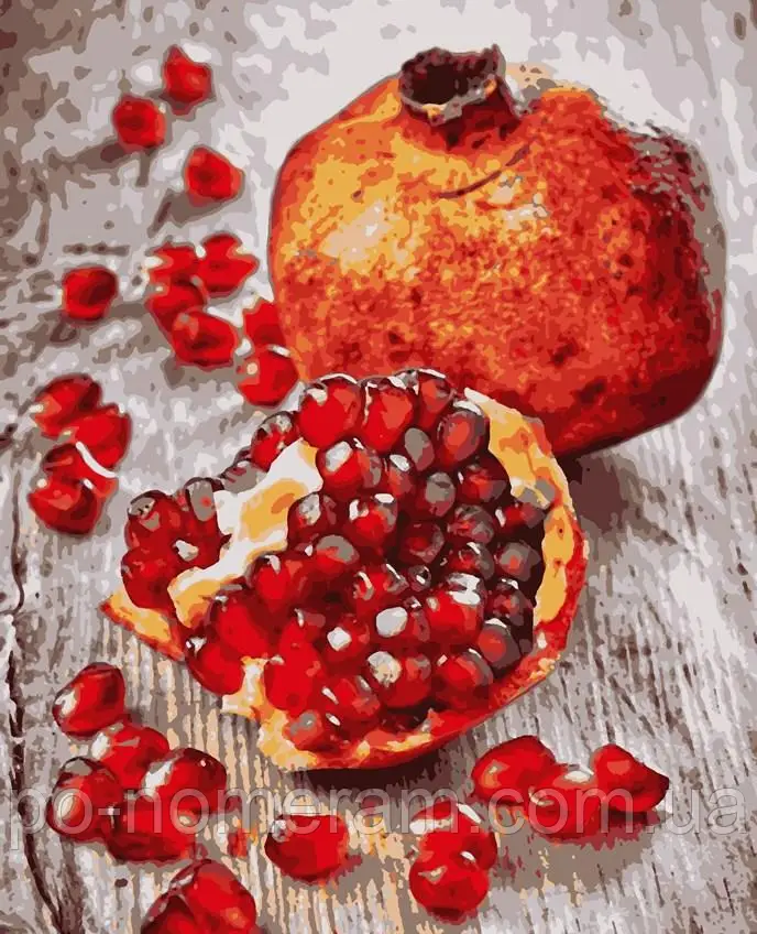 Рукітвор Картина за номерами (PNX4283) Гранати, 50 х 60 см, Artissimo