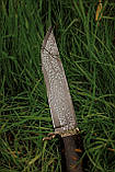 Ексклюзивний ніж ручної роботи з мозаїчного дамаська «Сова #4», 5 000 шарів металу/60 HRC., фото 4