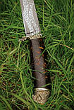 Ексклюзивний ніж ручної роботи з мозаїчного дамаська «Сова #4», 5 000 шарів металу/60 HRC., фото 5
