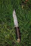 Ексклюзивний ніж ручної роботи з мозаїчного дамаська «Сова #4», 5 000 шарів металу/60 HRC., фото 3