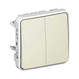 Перемикач Legrand Plexo білий на 2 напрямки 069625