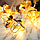 Світлодіодна гірлянда лофт "Світильники" 20 LED, золота, 5м + перехідник, 220V, IP44, Теплий білий, фото 2