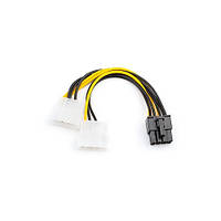 Кабель питания для видеокарты 8pin Male to 2xMolex Female S0107