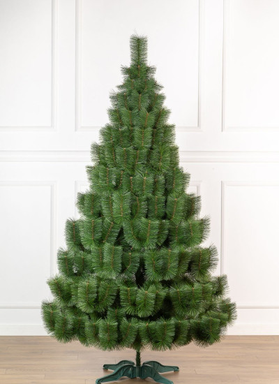 Новогодняя искусственная елка 2.2 метра Микс, классическая сосна искусственная натуральная зеленая 220 см - фото 2 - id-p1998858774