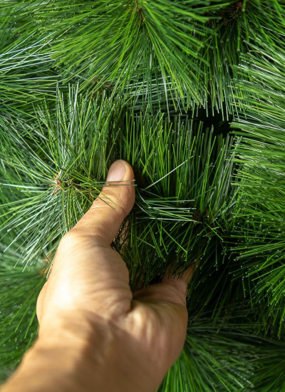 Новогодняя искусственная елка 2.2 метра Микс, классическая сосна искусственная натуральная зеленая 220 см - фото 6 - id-p1998858774
