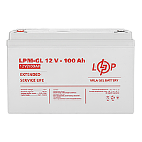 Аккумулятор гелевый 100 Ah (ампер-часов) LogicPower LPM-GL 12V