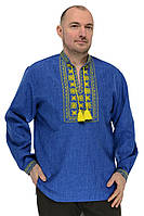 Чоловіча вишиванка Орнамент (з жовтою вишивкою)