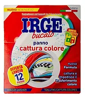 Салфетки-ловушки Irge для стирки цветных вещей 12 шт