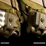 Ліхтар нашоломний SureFire HL1 HelmetLight з кріпленням на рейку ARC, Білий / Червоний / IFF, Колір: Tan, HL1-С-TN, фото 6