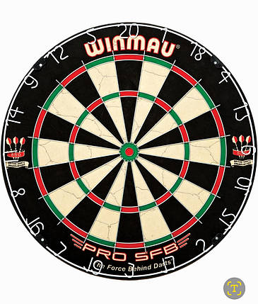 Дартс набір мішень Winmau ProSFB Англія + захист + дротики, фото 2