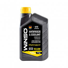 Антифриз готовий до використання 1kg ANTIFREEZE WINSO YELLOW G13 (жовтий)
