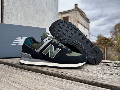 Чоловічі кросівки New Balance 574 Cordura U574KBG чорні хакі Оригінал, фото 1