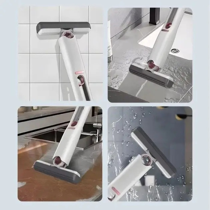 Портативне диво мінішвабра MINI MOP з автовіджимом, легка в експлуатації, для прибирання будинку, авто тощо.