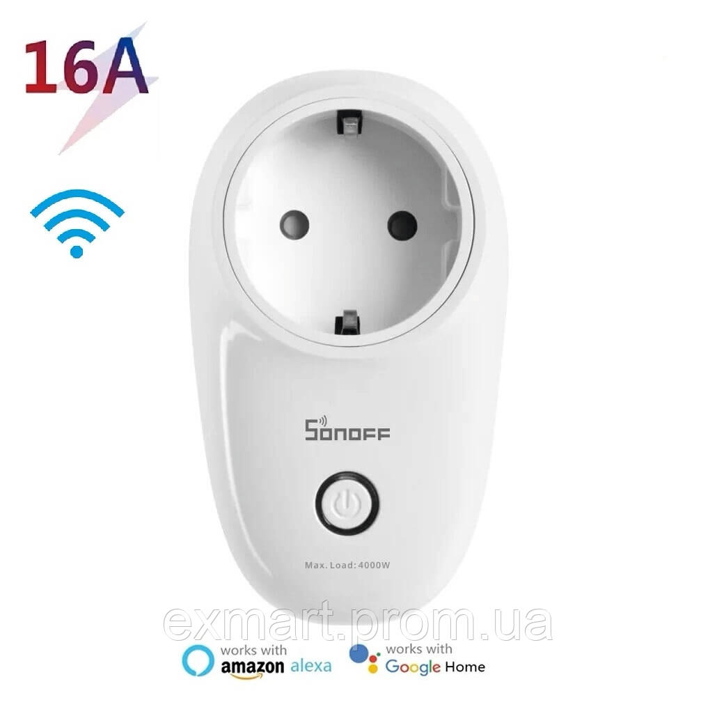 Розумна wi-fi-розетка Sonoff s26 16А R2