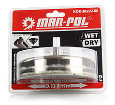 Алмазна коронка 130мм MP оцинкована Mar-Pol M22460