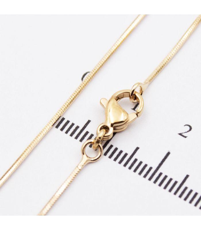 Ланцюжок Xuping "Снейк" 0,1/50 см лимонний позолота (524378), фото 1