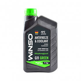 Антифриз готовий до використання 1kg ANTIFREEZE WINSO GREEN G11 (зелений)