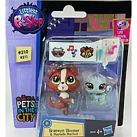 Игровой набор Hasbro Littlest Pet Shop - Pets in the City Branwyn Bloomer & Maybelle MacTuck (B8398/A7313)