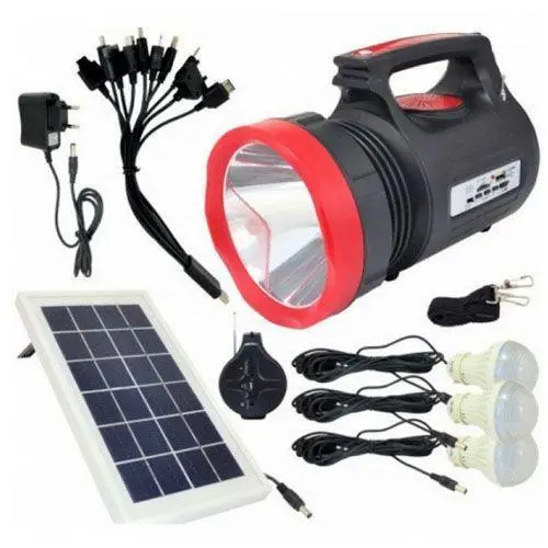 Ліхтар акумуляторний YAJIA YJ-1908(SY)K, з Power Bank, Solar panel, фото 1