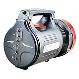 Ліхтар акумуляторний YAJIA YJ-1908(SY)K, з Power Bank, Solar panel, фото 4