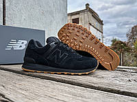 Мужские кроссовки New Balance 574 U574NBB черные Оригинал