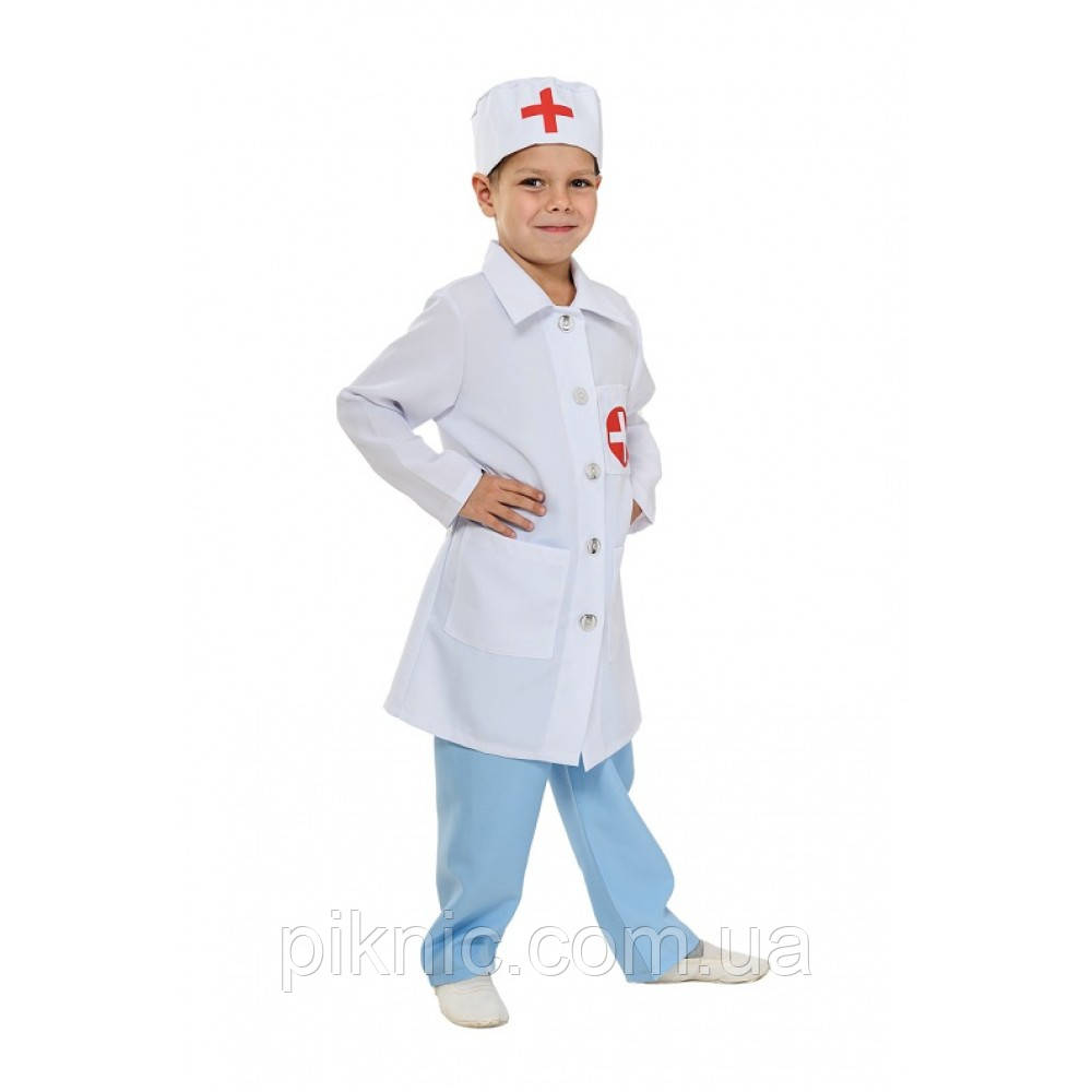 Детский новогодний костюм Доктора Врача для мальчиков 4,5,6,7,8 лет 353 - фото 2 - id-p2001922105