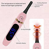 Плойка для завивання вій Eyelash Curler 8697 USB, рожева, фото 6