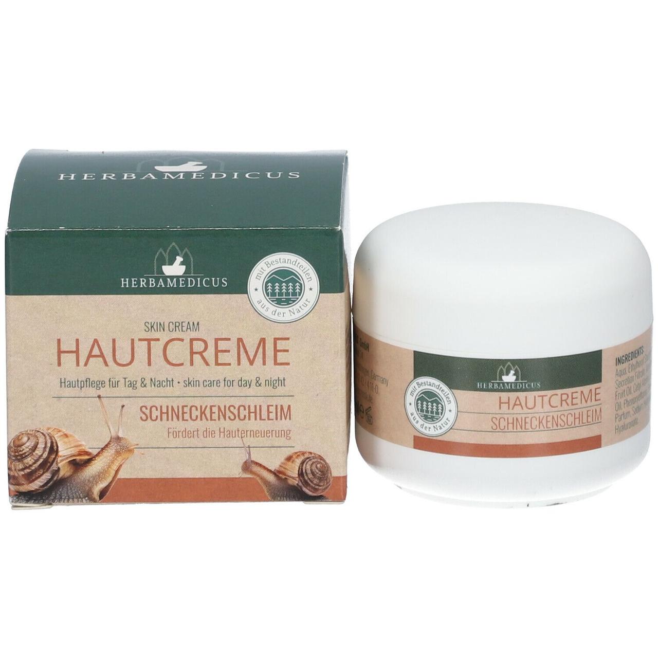 Крем для обличчя зі слизом равлика HERBAMEDICUS Hautcreme Schneckenschleim, 50 мл