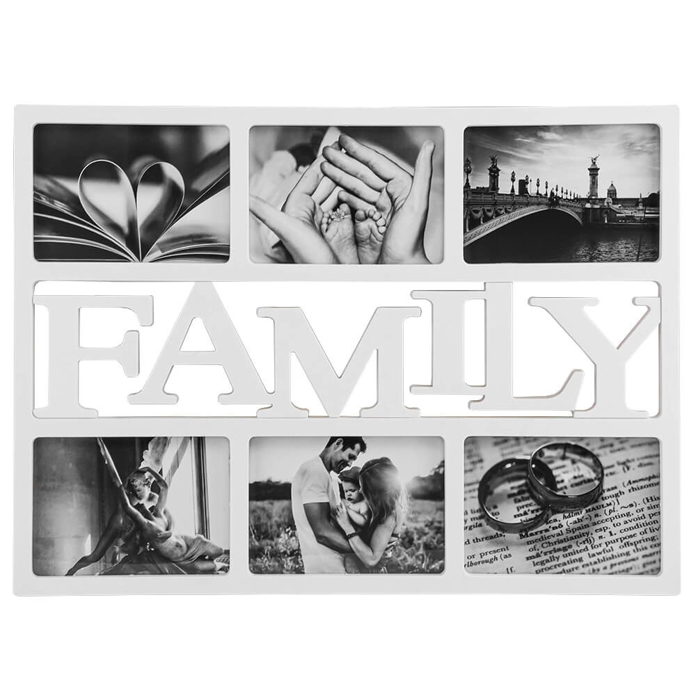 Фотоколаж на 6 фото "Family" 46х34 см (МДФ), фото 1