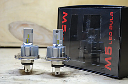 Світлодіодна Автолампа LED H4 12 V-24 V M5 6500 K 20 W радіатор