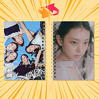 Блокнот А6 пружина 48 л. клітинка K-Pop New Jeans 006