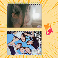 Блокнот А6 пружина 48 л. клітинка K-Pop New Jeans 007