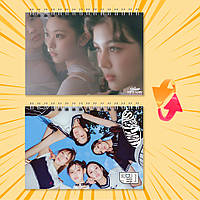 Блокнот А6 пружина 48 л. клітинка K-Pop New Jeans 011