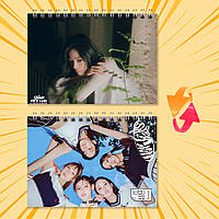 Блокнот А6 пружина 48 л. клітинка K-Pop New Jeans 013