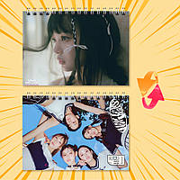 Блокнот А6 пружина 48 л. клітинка K-Pop New Jeans 014