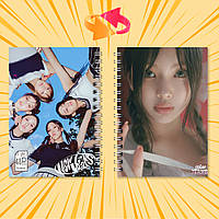 Блокнот А6 пружина 48 л. клітинка K-Pop New Jeans 017