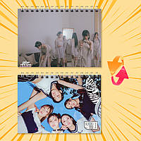 Блокнот А6 пружина 48 л. клітинка K-Pop New Jeans 019