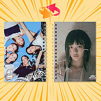 Блокнот А6 пружина 48 л. клітинка K-Pop New Jeans 021