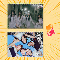 Блокнот А6 пружина 48 л. клітинка K-Pop New Jeans 022