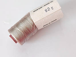 Нитки шовк штучний, для ручної і машинної вишивки, 23 грам. Срібляста