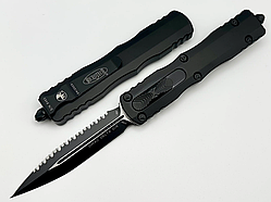 Ніж автоматичний Microtech Dirac Delta Black M390 227-3T