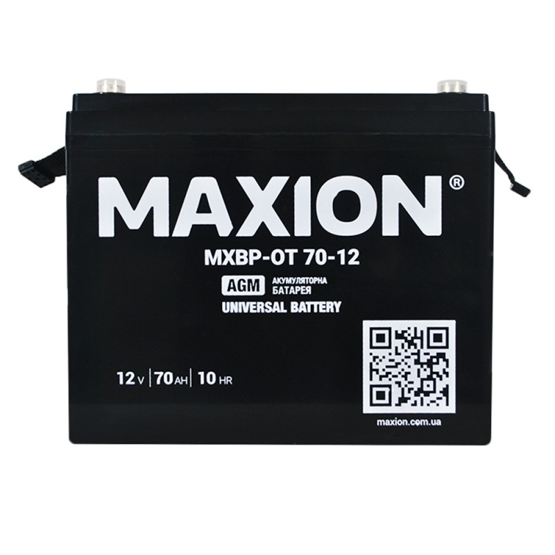 Акумулятор промисловий MAXION BP OT 12v 70ah