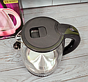 Скляний електричний чайник із підсвіткою 1.7 л 1800 Вт Edenberg EB-83557/Межа для дому, офісу, фото 6