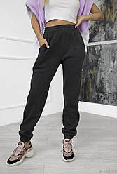 Жіночі спортивні штани 4117 (52-54, 56-58) (графіт, коричневий, сірий меланж, чорний) СП