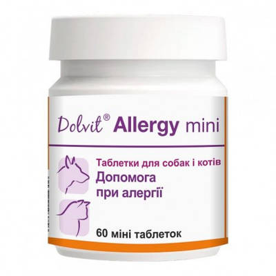 Dolvit Allergy mini Таблетки при алергії у собак та котів