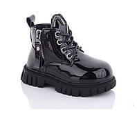 Зимние ботинки для девочек Леопард G8012-1/24 Черный 24 размер