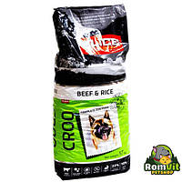 Сухой корм для взрослых собак со средней активностью с вкусом говядины и рисом Alice Croq Beef and Rice17 кг