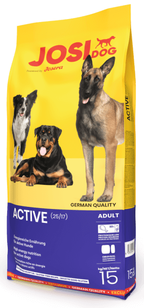 Сухий корм для активних дорослих собак JosiDog (ЙозіДог) by Josera Adult Active (25/17) 15 кг