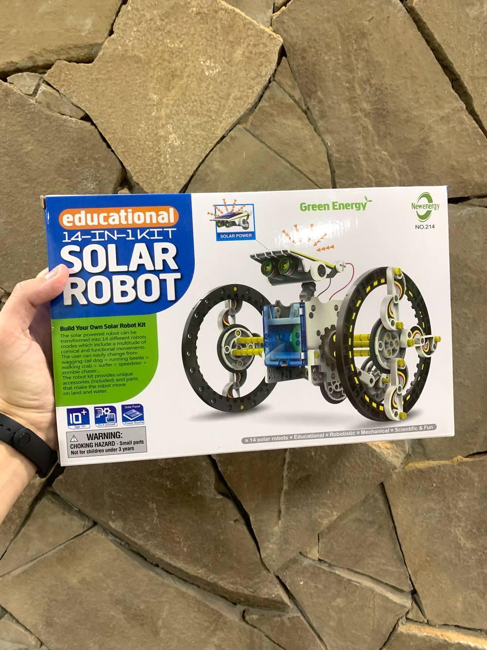 Конструктор робот-трансформер solar robot kit 14 в 1 з сонячною панеллю ...