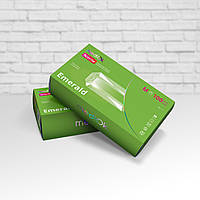 Перчатки нитриловые неопудренные MediOk EMERALD размер S (100 шт/50 пар) зеленый